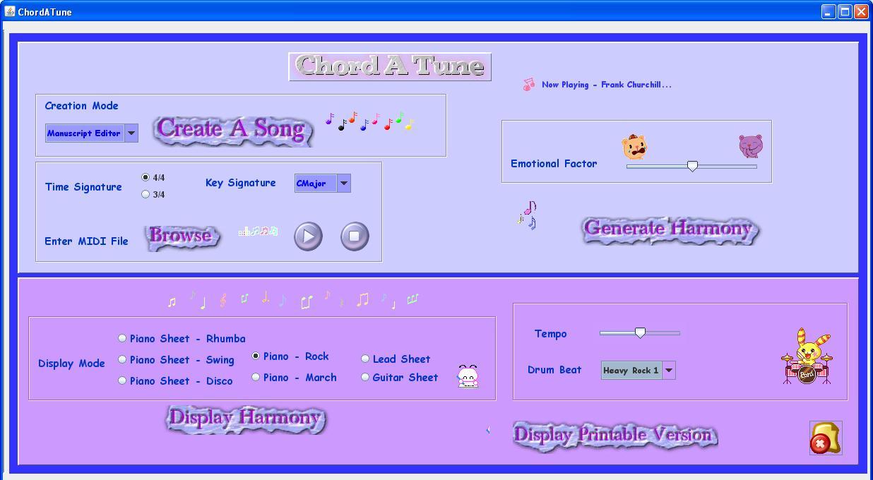 ChordATune interface