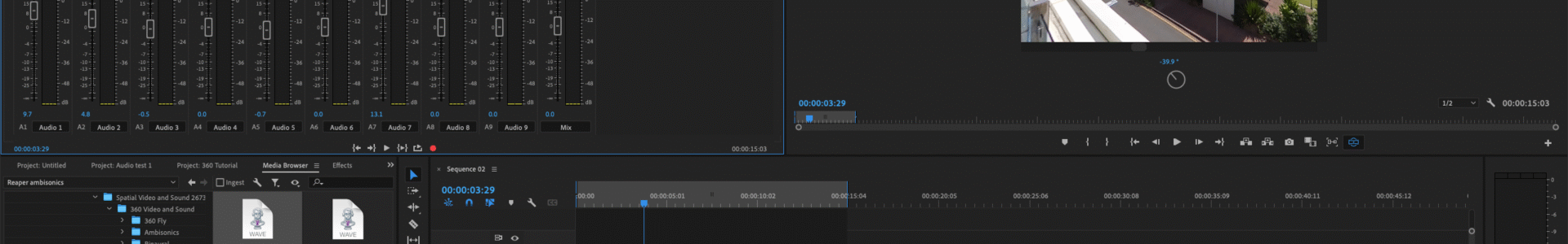 Ambisonic Sound for 360 Video